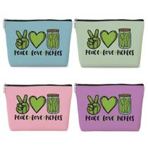 Bolsa de cosméticos jeilink, pacote com 4 presentes Pickle, 9,8 x 7 polegadas