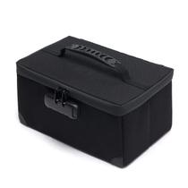 Bolsa de cosméticos KaAutoler Portable com fechadura à prova d'água (preta)