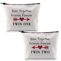 Bolsa de cosméticos MBMSO Twin One Twin Two, conjunto de 2 poliéster