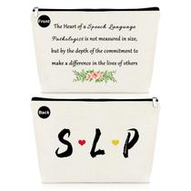 Bolsa de cosméticos Mikela, presente de fonoaudióloga para mulheres SLP Bolsa de cosméticos Mikela, presente de fonoaudióloga para mulheres SLP