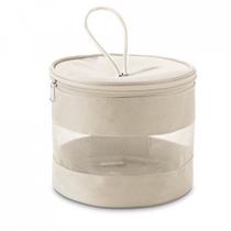 Bolsa De Cosméticos/Necessarie em microfibra e tela Bolsa De Cosméticos/Necessarie em microfibra e tela