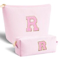 Bolsa de cosméticos perfeita para aniversário personalizada para esposa rosa