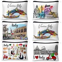 Bolsa de cosméticos Reginary City Souvenir Italy, 6 unidades para mulheres