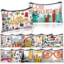 Bolsa de cosméticos Reginary, pacote com 12 lembranças de viagem para Los Angeles