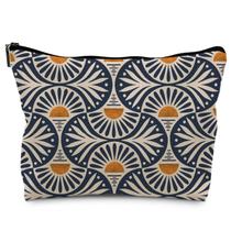 Bolsa de cosméticos RYYCDOI Boho Leather 25x19 cm impermeável