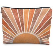 Bolsa de cosméticos RYYCDOI Boho Vintage Linen 25x19 cm impermeável