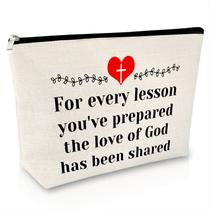 Bolsa de cosméticos Sfodiary Sunday School, presente para mulheres