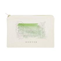 Bolsa de cosméticos The Cotton & Canvas Co. Paisagem urbana de Denver