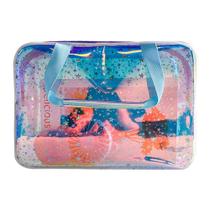 Bolsa de cosméticos TotePrint TPU Holographic Clear Star Large Blue