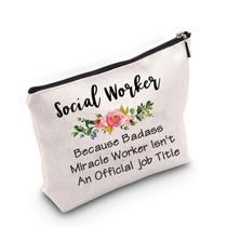 Bolsa de cosméticos TSOTMO, presente de formatura para assistente social