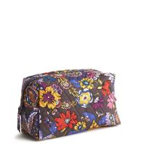 Bolsa de cosméticos Vera Bradley, buquê grande e colorido de algodão