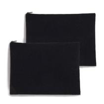 Bolsa de cosméticos YINGKOR de lona de algodão com forro de algodão 20x28cm Bolsa de cosméticos YINGKOR de lona de algodão com forro de algodão 20x28cm