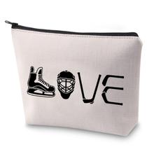Bolsa de cosméticos ZJXHPO Hockey Player Ice Hockey à prova d'água