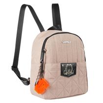 Bolsa De Costa Mochila Garfield Nylon Crinkle Matelassê Bege