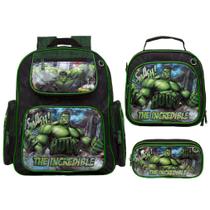 Bolsa de Costas Infantil Juvenil Preta Hulk Passeio Toys 2U