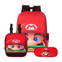 Bolsa de Costas Infantil Juvenil Super Mario Passeio Toys 2U