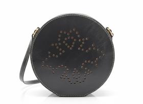 Bolsa de Couro, bolsa transversal, bolsa redonda, Cros body, bolsa pequena