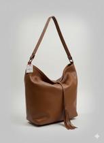 Bolsa de couro caramelo ombro Bolsa de couro caramelo ombro