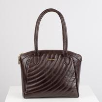 Bolsa de couro com matelassê Rebeca