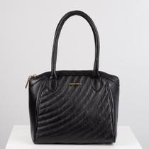 Bolsa de couro com matelassê Rebeca Bolsa de couro com matelassê Rebeca