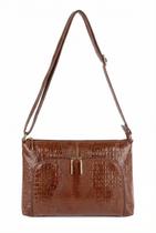 Bolsa de couro croco tiracolo Ninna - Bolsa de couro croco tiracolo Ninna -