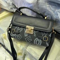 Bolsa De Couro Feminina Com Design De Grife Luxo Celular Pequena Fecho transversal