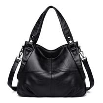Bolsa de Couro Feminina com Grande Capacidade - Bolsa de Ombro