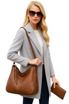 Bolsa De Couro Feminina Kit 2 Bolsas + Carteira Luxo Premium