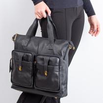 Bolsa de couro grande para notebook Jaque
