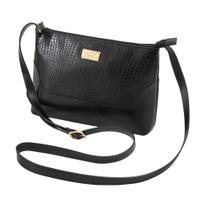 Bolsa De Couro Legítimo Transversal Feminina Mariart 2194