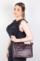 Bolsa de couro liso Evelyn Bolsa de couro liso Evelyn