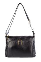 Bolsa de couro liso tiracolo Ninna