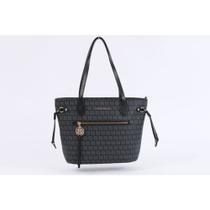 Bolsa de couro monograma smartbag preta