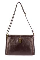 Bolsa de couro Ninna café Feminino Bolsa de couro Ninna café Feminino