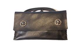 Bolsa de Couro Preta Unissex Transversal De Couro Multiuso Bike - Izzy Amiel