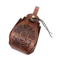 Bolsa De Couro PU Celtica Com Cordão Para Jogo De Dados DND, Bandeja Para RPG, Porta Moedas, Ideias