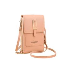 Bolsa de Couro PU Vertical Mini Flap Crossbody