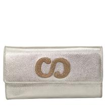 Bolsa de Couro Tiracolo Glam - Prata Bolsa de Couro Tiracolo Glam - Prata
