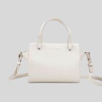 Bolsa de Couro Transversal Off White Pequena Bolsa de Couro Transversal Off White Pequena