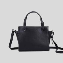 Bolsa de Couro Transversal Preta Pequena Bolsa de Couro Transversal Preta Pequena