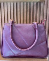 Bolsa de couro vinho alça de ombro e transversal 2120 Bolsa de couro vinho alça de ombro e transversal 2120