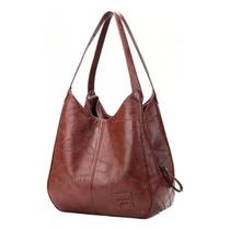 Bolsa de couro vintage feminina de grande capacidade Bolsa de couro vintage feminina de grande capacidade