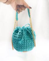 Bolsa de Crochê Estilo Saco DEMOCRATIKA