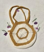 Bolsa de crochê feita manualmente Bolsa de crochê feita manualmente