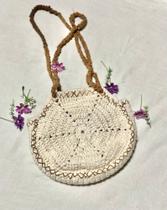 Bolsa de crochê feita manualmente Bolsa de crochê feita manualmente