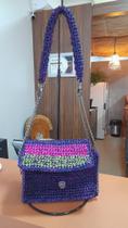 Bolsa de crochê fio nautico