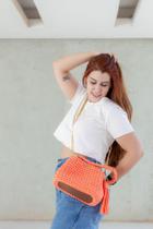 Bolsa de crochê Patuê em fio de malha modelo Laura