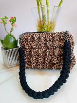 Bolsa de crochê - safari animal print