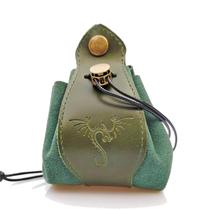 Bolsa de dados, bandeja de couro genuíno, com tema de dragão, DND Rollooo