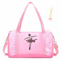 Bolsa de dança Dorlubel Cute Ballet Gym Travel Mochila rosa